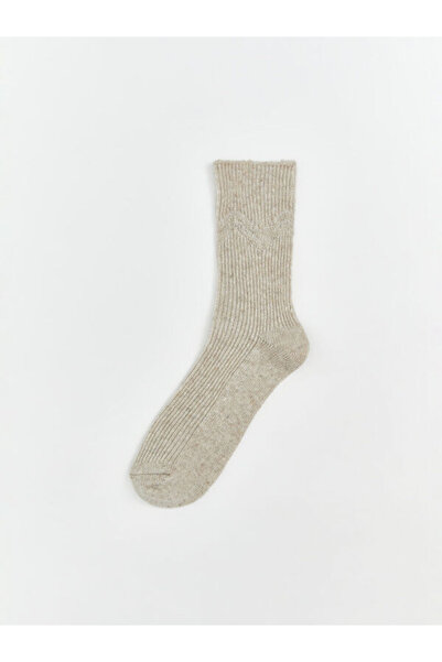 LC Waikiki Rmz Gi̇yi̇m Farkiyla Wool Blend Women's Socks