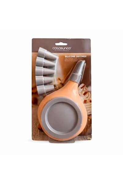 Generic Silicone Decorating Bag for Cake with Decorating Tips - 5 Ounce Capacity