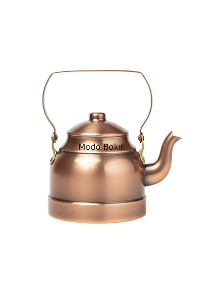 modabakir إبريق شاي نحاسي بلون أكسيدي