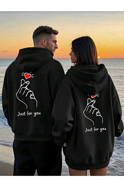 DİVİN Φούτερ Love Bond για ζευγάρια, 2 τεμάχια, με στάμπα