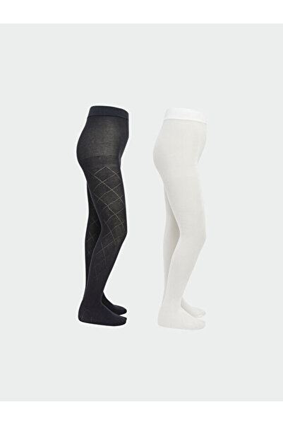 LC Waikiki Sparkling Choices Embroidered Girls' Pantyhose 2-Piece from Shinin...