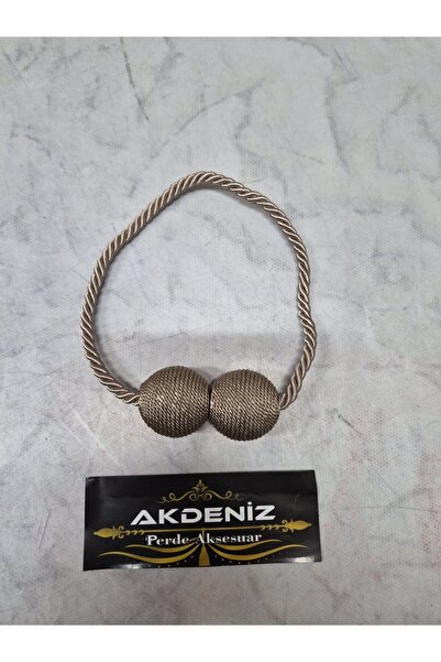 Akdeniz Perde Aksesuar Suport pentru perdele cu șnur magnetic, culoare nurcă,...