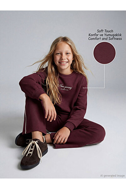 LC Waikiki Zero Roba Collar Girls' Soft Touch Sweatshirt and Sweatpants from ...