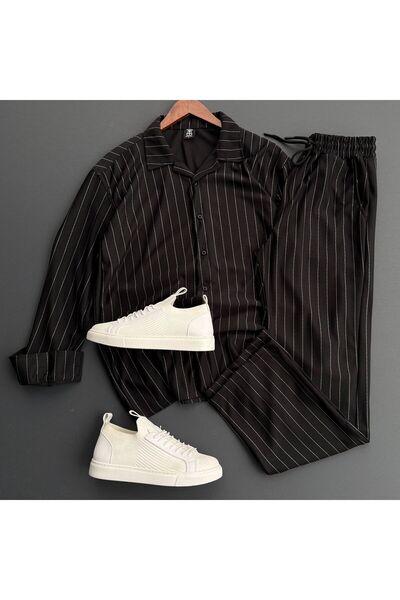 Beylerce Striped Shirt + Trousers Set
