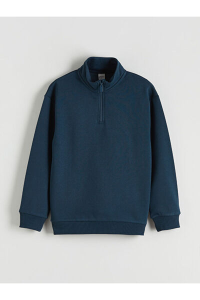 LC Waikiki Sweatshirt gros pentru băieți cu guler Roba, Colecția Shining Choi...