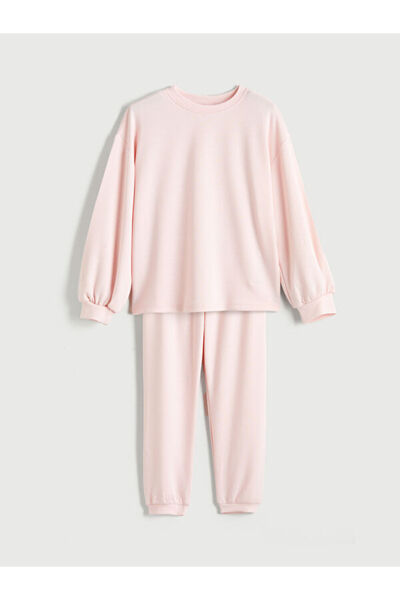 LC Waikiki Rmz Gi̇yi̇m Farkiyla Zero Roba Girls' Pajama Set