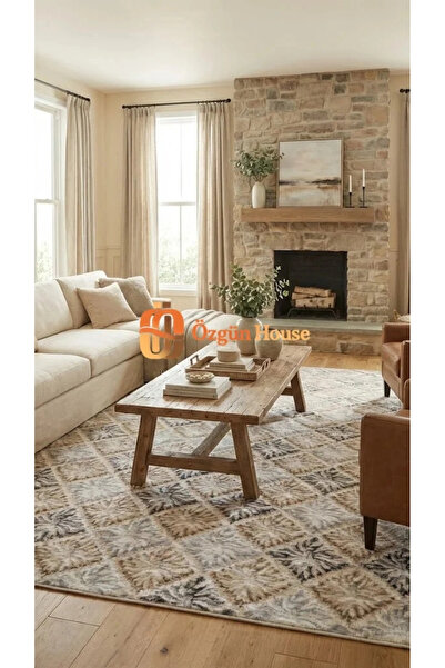 Dinarsu Elite Modern Jel Tabanlı Kaymaz Halı