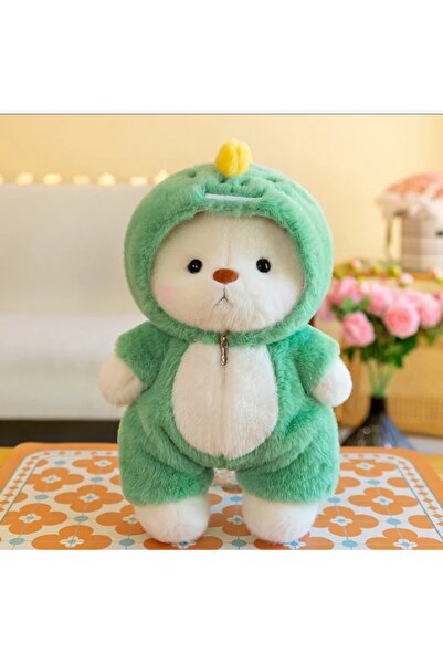 Takara Tomy دمية ديناصور خضراء على شكل دب، لعبة قطيفة مع ملابس قابلة للإزالة ...