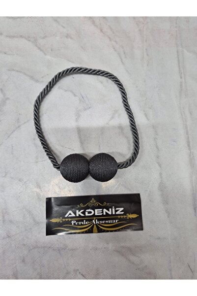 Akdeniz Perde Aksesuar Магнітний шнур для завіси, антрацитовий колір, 2 шт.