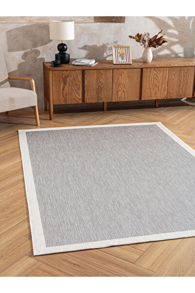 Gri, Krem, Yıkanabilir, Toz vermez, Minimal, Modern, Kaymaz Taban, Sisal