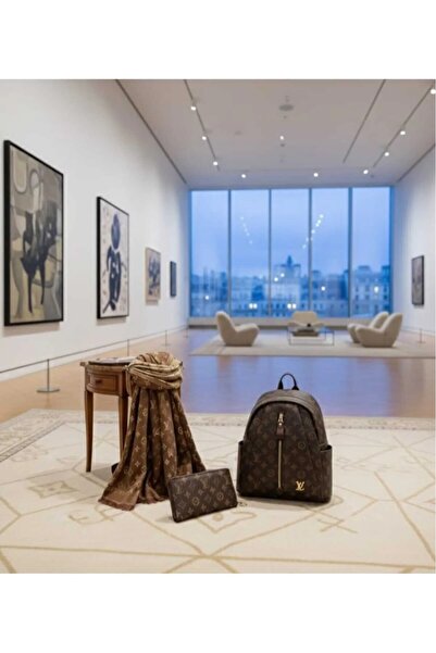 w white stars sports & wear Women-Girls Lv Pattern 3-Piece Set (Backpack+Wall...