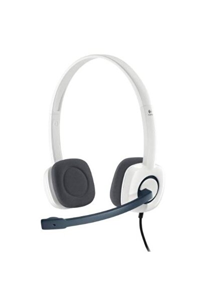 logitech H150 headset, microphone, white