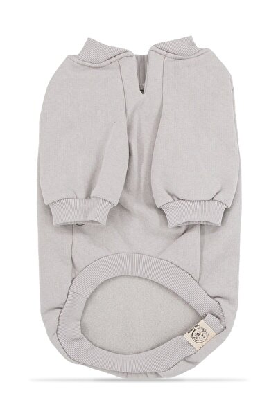 YES LAURA Ash Gray Hoodless Sweatshirt