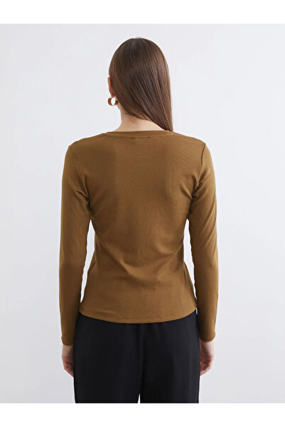 LC Waikiki Green Crew Neck Modal Blend Women's Bodysuit