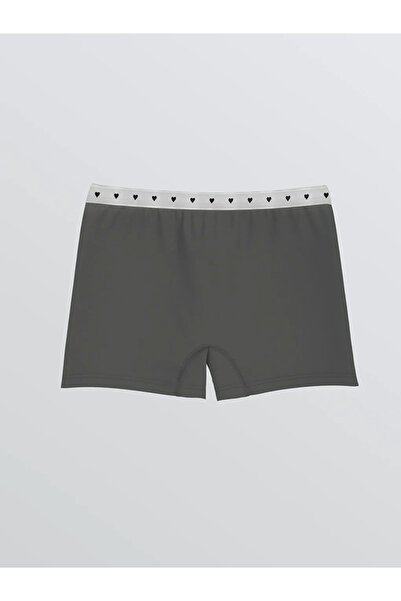 LC Waikiki Ecru Printed Girl's Boxer 3-Piece