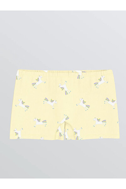 LC Waikiki Boxeri pentru fete cu imprimeu galben, pachet de 3