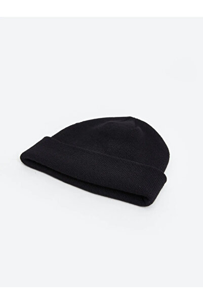 LC Waikiki Black Basic Men's Knit Beanie