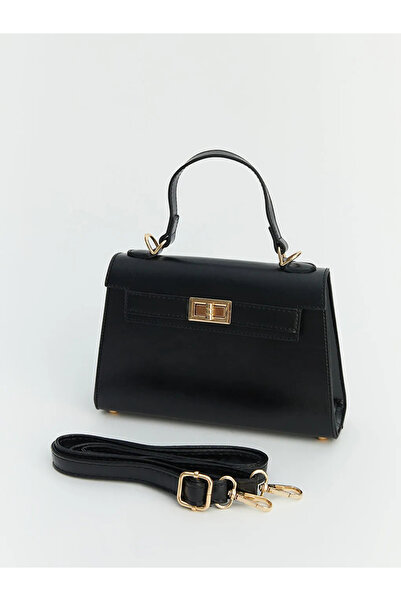 LC Waikiki Black Leather Look Women's Handbag