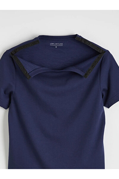 LC Waikiki Tricou pentru bărbați, albastru marin, ușor de purtat, cu guler ti...