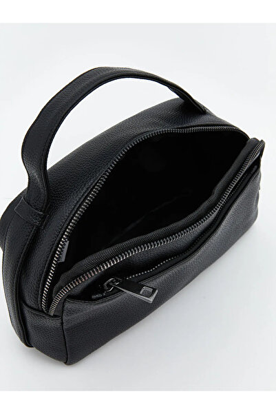 LC Waikiki Black Leather Look Men's Handbag