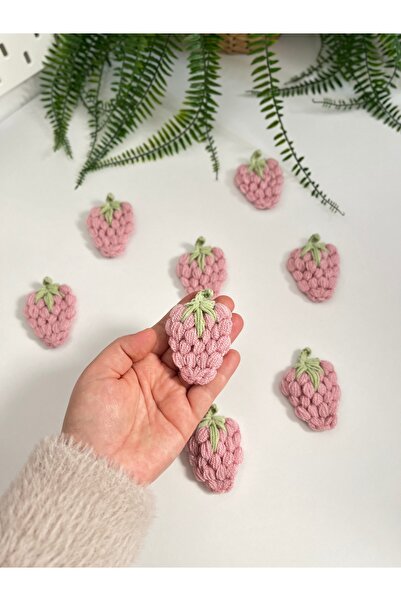 Alis Baby Collection Çilek Hırka Objesi / Örgü Obje / 10 Adet