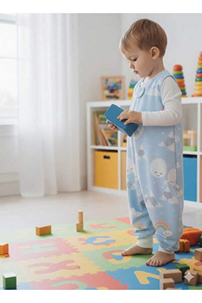 Wenaris كيس نوم بدون أكمام 100% قطن طبيعي طبقة مزدوجة من الفلانيل قماش خاص لل...