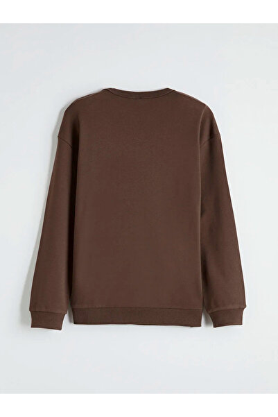 LC Waikiki سترة أوساكا مطبوع للصبي باللون البني الداكن