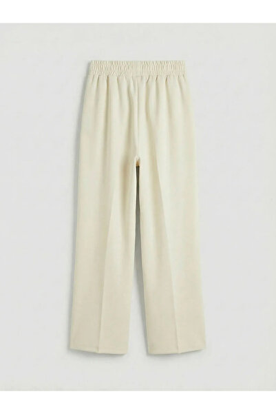 LC Waikiki Ecru Elastic Waist Soft Touch Women's Sweatpants