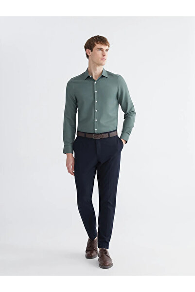 LC Waikiki Green Slim Fit Dobby Men's Shirt