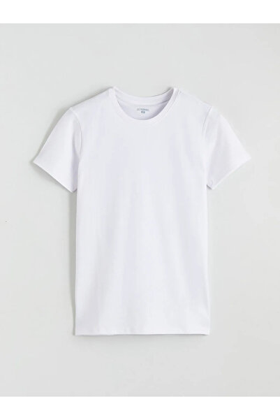 LC Waikiki Beyaz Slim Fit İnce Basic Tişört