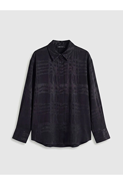 LC Waikiki Black Patterned Women's Shirt