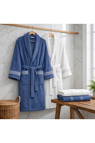 MUK's طقم عائلي مكون من 6 قطع من أرواب القطن للنساء والرجال