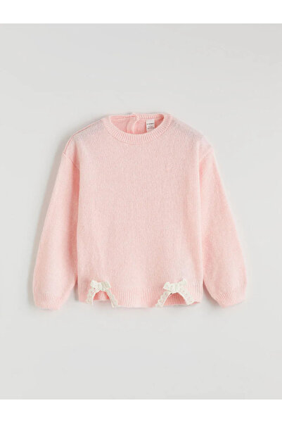 LC Waikiki Pulover roz guler rotund pentru fete