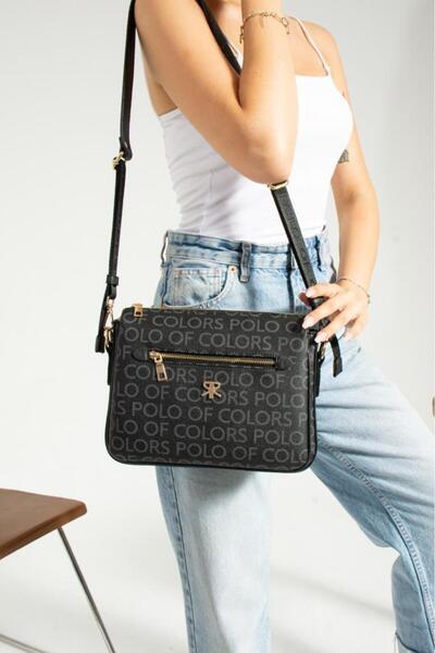 ELOVE Shoulder Bag - Black - Faux leather