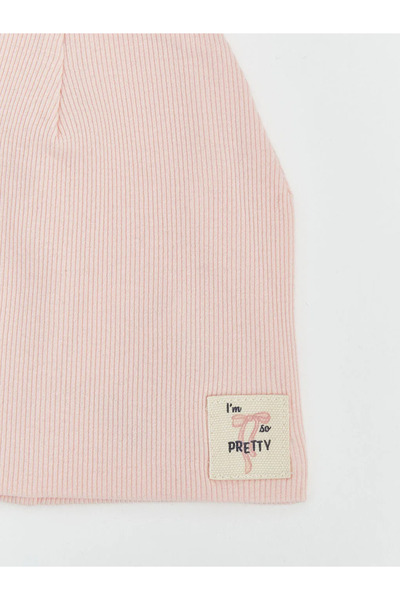 LC Waikiki Beige Basic Baby Girl Beanie 2-Pack