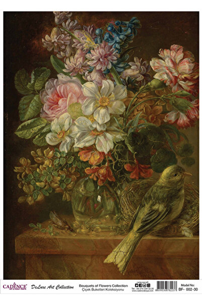 Cadence Brass Decorative Paper No:Bf2- 29X42Cm