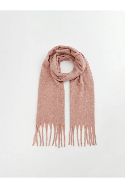 LC Waikiki Pink Tasseled Women's Scarf