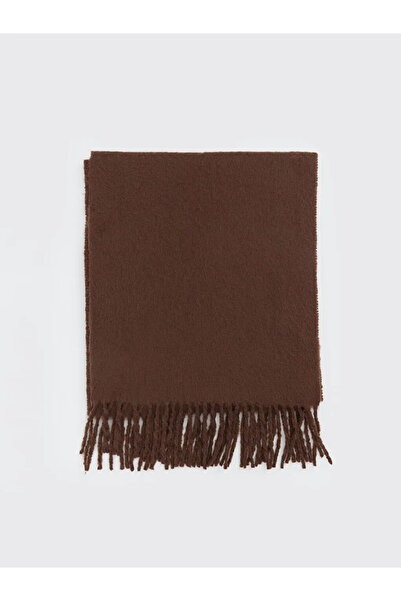LC Waikiki Eșarfă maro cu franjuri pentru femei