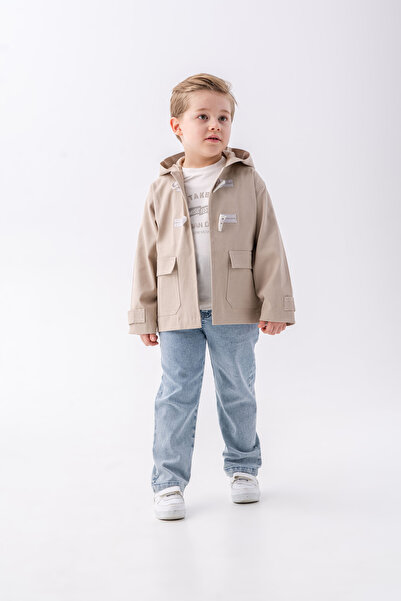 LUCY EXCLUSİVE Ivory Buttoned 3-Piece (Jacket; Sweatshirt; Trousers) Holiday ...