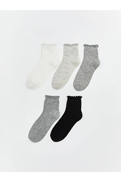 LC Waikiki Ecru Women's Socks 5-Pack