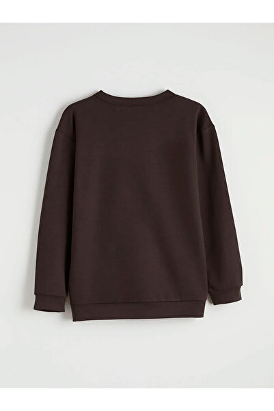 LC Waikiki Smeđa majica za dečake okrugla kragna