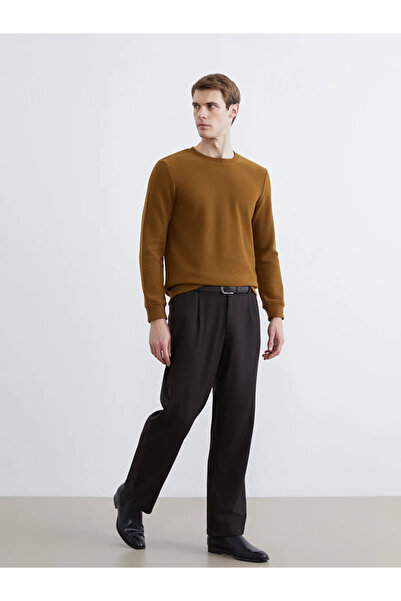 LC Waikiki Yellow Crew Neck Men's Sweatshirt