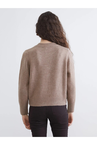 LC Waikiki Pulover de damă cu gât bej
