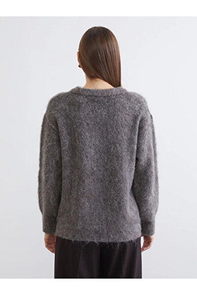 LC Waikiki Brown Crew Neck Women's Knitwear Sweater