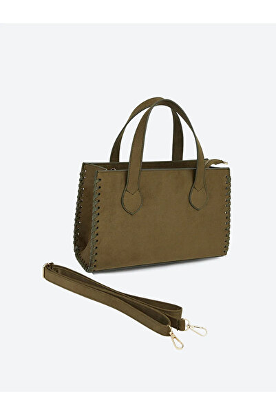 LC Waikiki Khaki Suede Look Women's Shoulder Bag