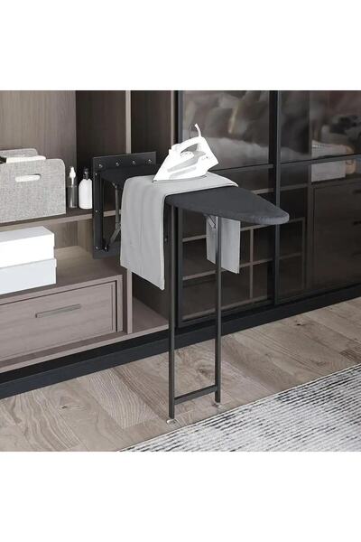 ozbience Ayak Destekli Dolap İçi Ütü Masası Antrasit Modül, 20cm, Pratik ve Ş...