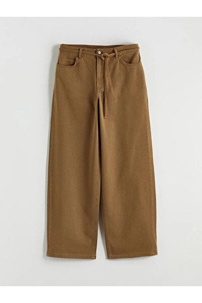 LC Waikiki Brown Baggy Fit Women's Jean Pants