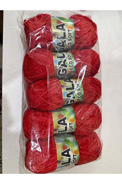 SÜSLÜTASARIM Himalaya gala kadife ip (500 gram) kırmızı