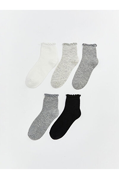 LC Waikiki Rmz Gi̇yi̇m Farkiyla Women's Sock Socks 5-Pack