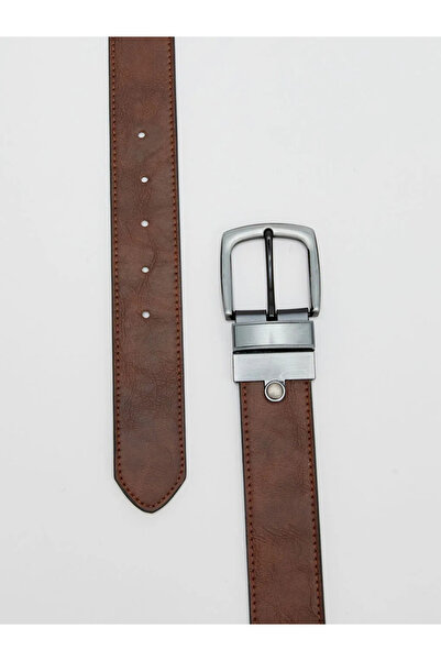 LC Waikiki Black Leather Look Men's Belt